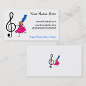 Muziek Kind Visitekaartje (Voorkant / Achterkant)