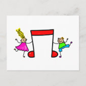 Muziek Kinder Briefkaart (Voorkant)