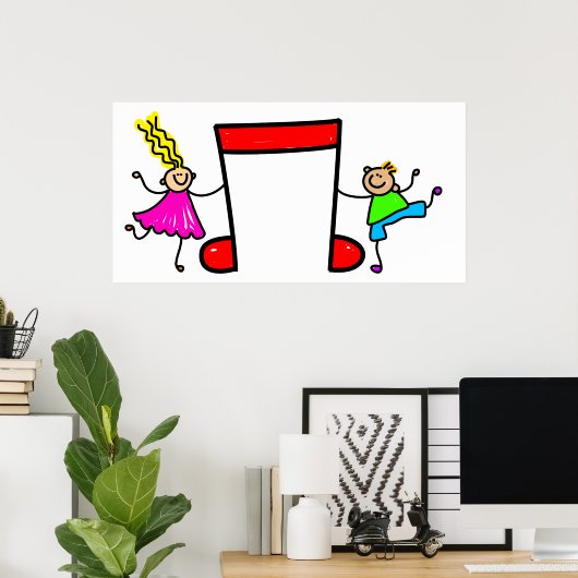 Muziek Kinder Poster (Thuiskantoor)