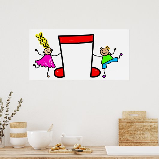 Muziek Kinder Poster (Keuken)
