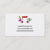 Muziek Kinder Visitekaartje (Achterkant)