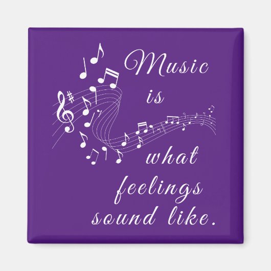 Muziek klinkt als muziek magneet (Voorkant)