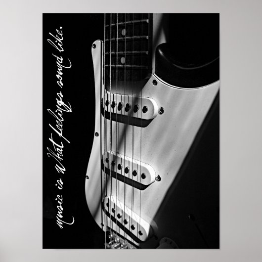 muziek klinkt als muziek poster (Voorkant)