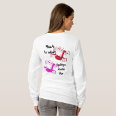 Muziek klinkt als t-shirt (Achterkant volledig)