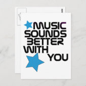 Muziek klinkt beter met jou briefkaart (Voorkant / Achterkant)