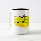 Muziek koffie mok (Voorkant links)