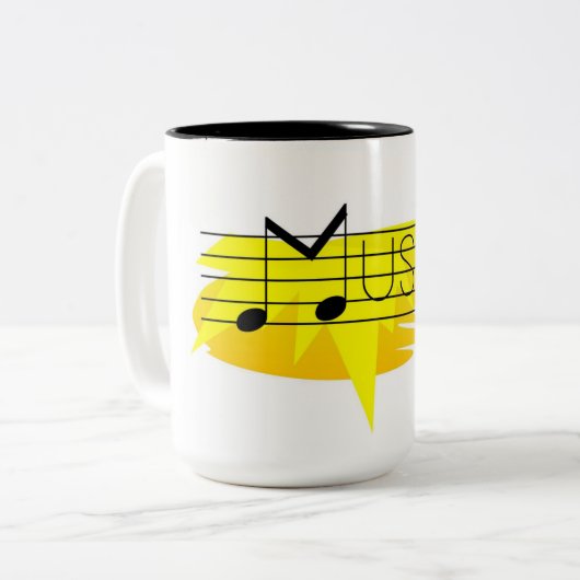 Muziek koffie mok (Voorkant links)