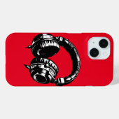 Muziek Koptelefoon DJ Verjaardagsfeestje Case-Mate iPhone Case (Achterkant (horizontaal))