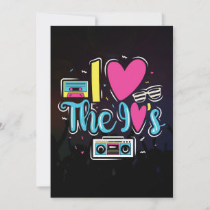 Muziek Kunst 90s Retro Cassette Feest Kaart