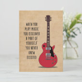 Muziek Kunst Als Je Muziek Speelt Kaart (Staand voorkant)