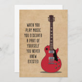 Muziek Kunst Als Je Muziek Speelt Kaart (Voorkant / Achterkant)