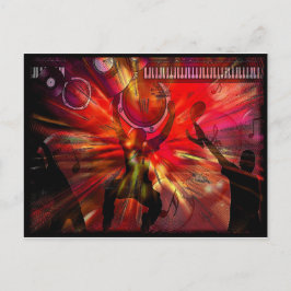 Muziek Kunst Briefkaart