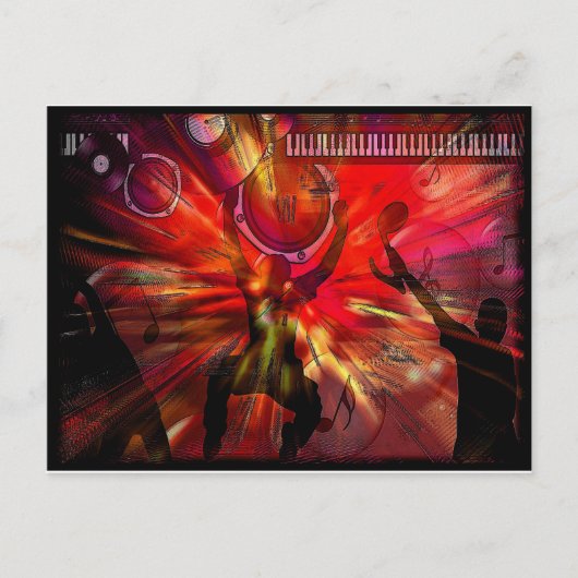 Muziek Kunst Briefkaart (Voorkant)