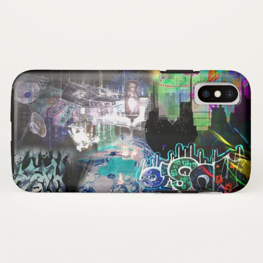 Muziek kunst leven straat graffiti hiphop Case-Mate iPhone case (Achterkant (horizontaal))