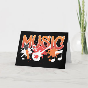 Muziek Kunst Muziek Instrumenten Kaart