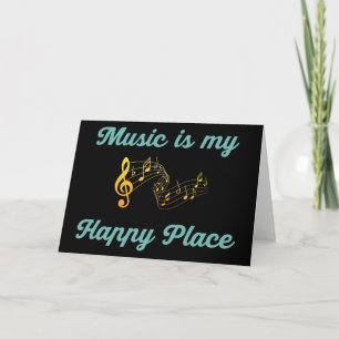 Muziek Kunst Muziek Is Mijn Gelukkige Plek Kaart