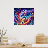 Muziek Kunst Poster (Keuken)