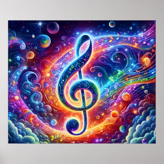 Muziek Kunst Poster (Voorkant)