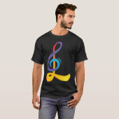 Muziek L meisje T-shirt (Voorkant volledig)
