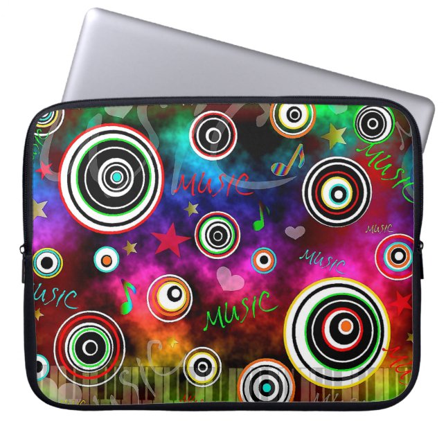 Muziek Laptop Sleeve (Voorkant)