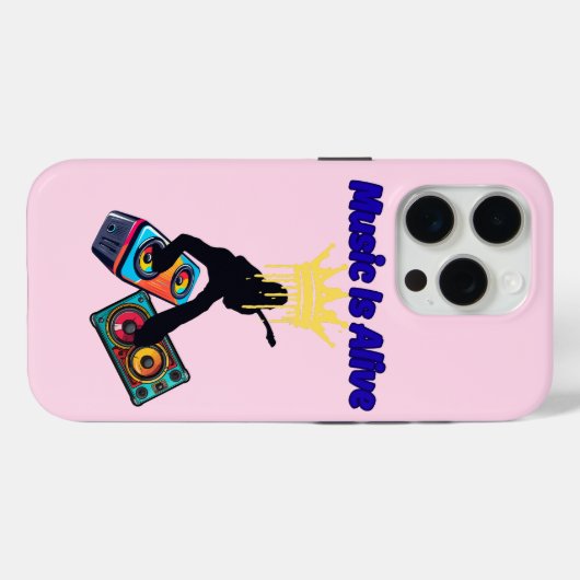 Muziek Leeft Case-Mate iPhone Case (Achterkant (horizontaal))