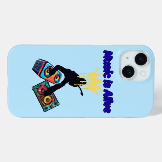 Muziek Leeft Case-Mate iPhone Case (Achterkant (horizontaal))