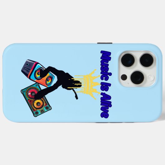 Muziek Leeft Case-Mate iPhone Case (Achterkant (horizontaal))
