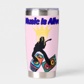 Muziek leeft geïsoleerde drinkbeker (Voorkant)