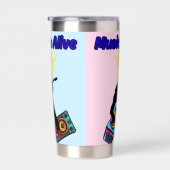 Muziek leeft geïsoleerde drinkbeker (Rechts)