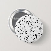 Muziek leeft_ ronde button 5,7 cm (Voorkant /achterkant)