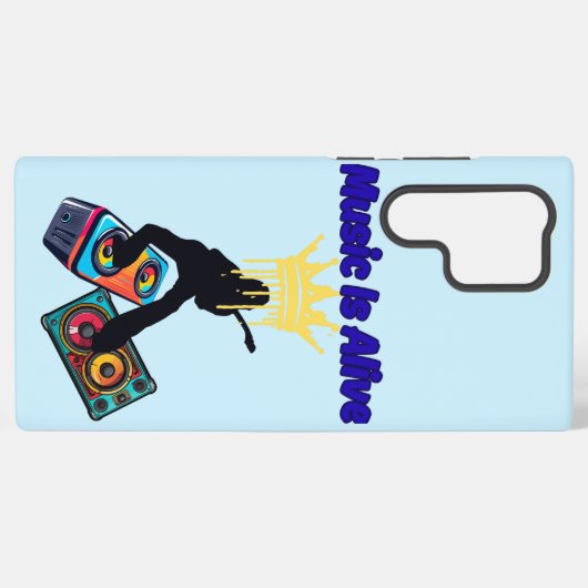 Muziek Leeft Samsung Galaxy Hoesje (Achterkant horizontaal)