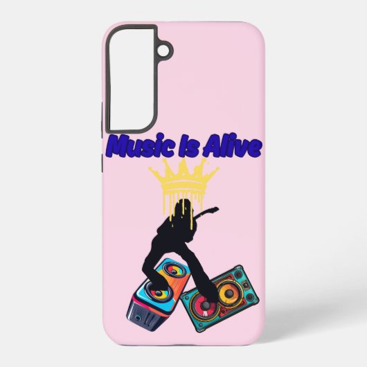 Muziek leeft samsung galaxy hoesje (Achterkant)