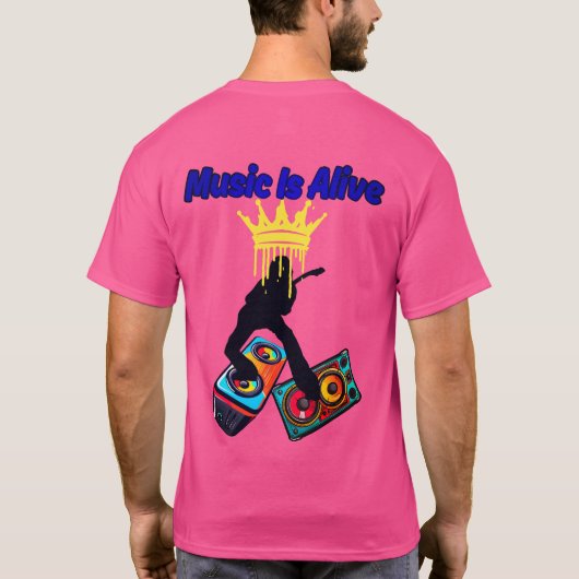 Muziek Leeft T-shirt (Achterkant)