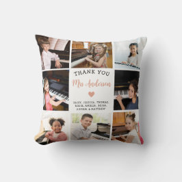 Muziek Leraar Cadeau Fotocollage Kussen