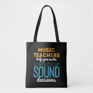 Muziek Leraar Grappige Geluidsbesluiten Tote Bag