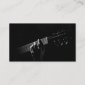 Muziek Leraar Instructeur Gitaarlessen Sjabloon Visitekaartje (Achterkant)