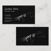 Muziek Leraar Instructeur Gitaarlessen Sjabloon Visitekaartje (Voorkant / Achterkant)