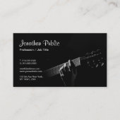 Muziek Leraar Instructeur Gitaarlessen Sjabloon Visitekaartje (Voorkant)