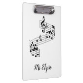 Muziek Leraar Klemborden Muzieknoten met Naam (Rechts)