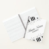 Muziek Leraar Moderne Piano Toetsenbord Muzieknote Notitieboek (Binnen)