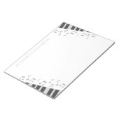 Muziek Leraar Piano Toetsenbord Muzieknoten Notiti Notitieblok (Schuin)