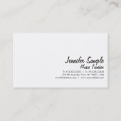 Muziek Leraar Professioneel Elegant Piano Keyboard Visitekaartje (Achterkant)