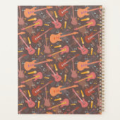 Muziek Leraar Retro Gitaren Leuk Schooljaar Planner (Achterkant)