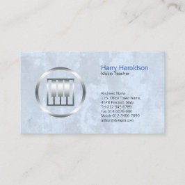 Muziek Leraar Vet Piano Keys Icon Visitekaartje
