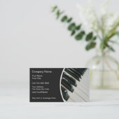 Muziek Leraar Visitekaartjes (Staand voorkant)