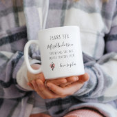 Muziek Leraar Waardering Treble Clef Pink Heart Tweekleurige Koffiemok