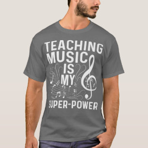Muziek leren is mijn Superpower Pianist Outfit Pia T-shirt