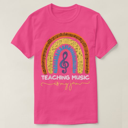 Muziek leren muziek is mijn jam t-shirt (Design voorkant)