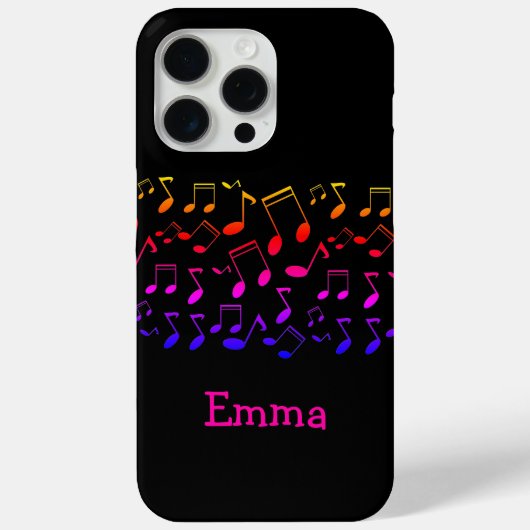 Muziek-les, notities, gepersonaliseerd Case-Mate iPhone case (Achterkant)