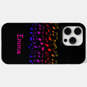 Muziek-les, notities, gepersonaliseerd Case-Mate iPhone case (Achterkant (horizontaal))